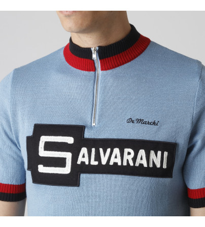 1972 Salvarani Cycling Jersey Authorized Replica, Light Blue | Shop Now