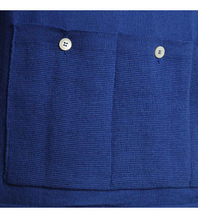 1968 Italy Merino Wool Cycling Jersey, Blue | Shop Now