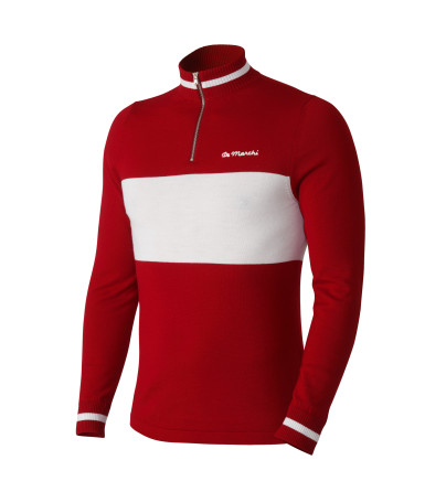 Audace: Merino Cycling Jersey, Crimson | Shop Now