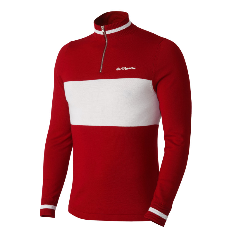 Audace: Merino Cycling Jersey, Crimson | Shop Now