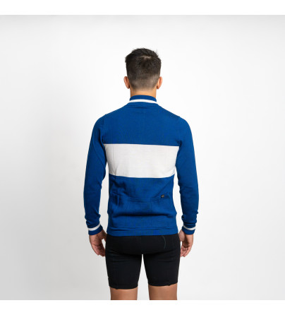 Audace Navy Jersey | Vintage Wool Cycling Jersey | De Marchi