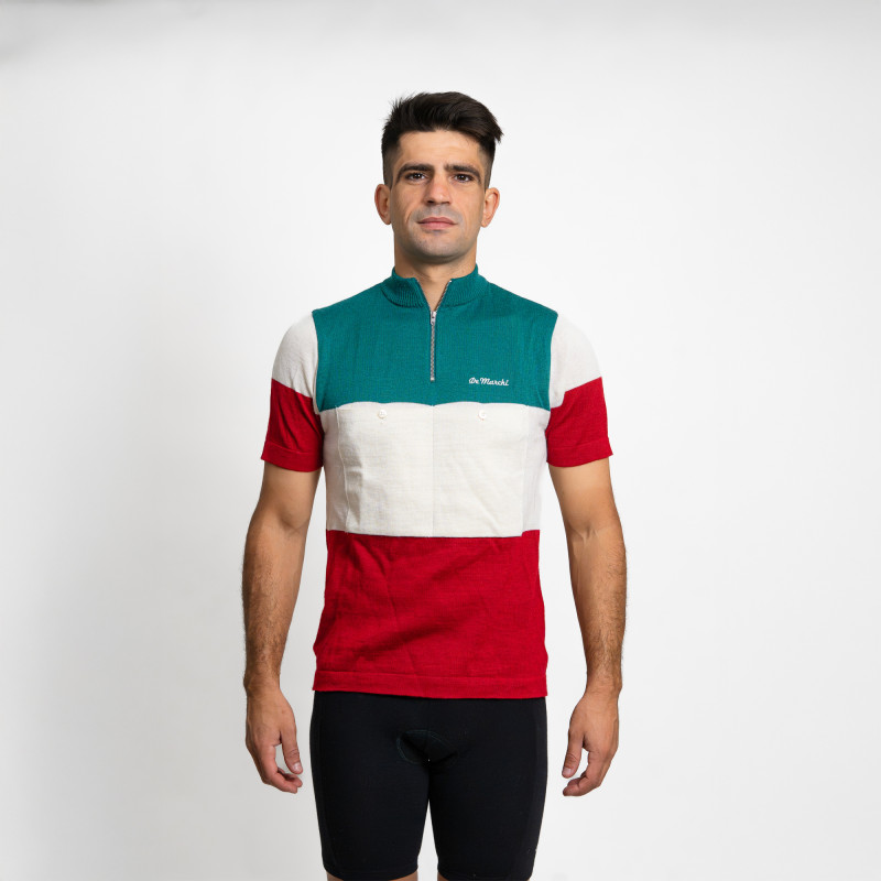 Italian Champion Cycling Jersey Vintage Cycling Jerseys De Marchi