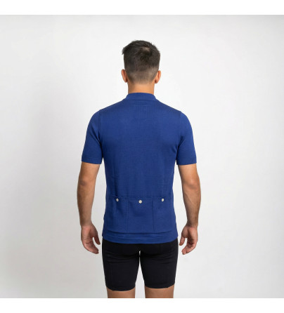 1968 Italy Merino Wool Cycling Jersey, Blue | Shop Now