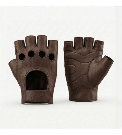 Classic Leather Gloves | Vintage Summer Cycling Gloves | De Marchi