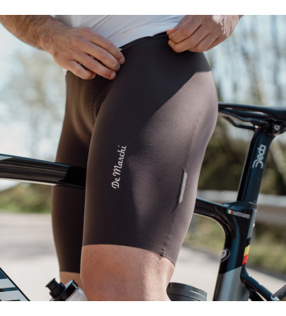 Zenith Bib Short Browm | Pantaloncini da ciclismo uomo | De Marchi
