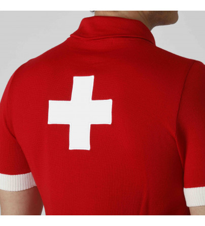 1954 Swiss Champion Merino Wool Jersey, Red